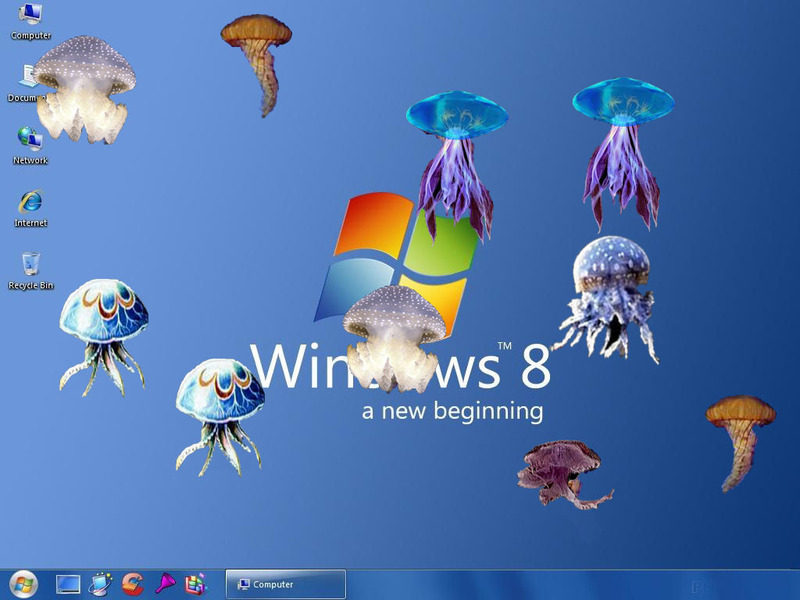 Moving Jellyfish Wallpaper Screenshot